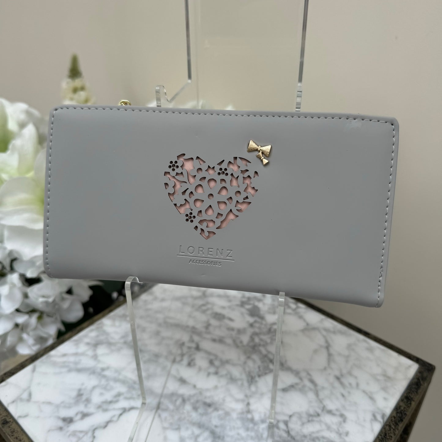GHS 7235 Large Purse with Laser Cut Heart Front