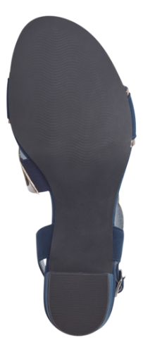 Marco Tozzi 2-28347-42 Navy & Powder Blue Heeled Sandal