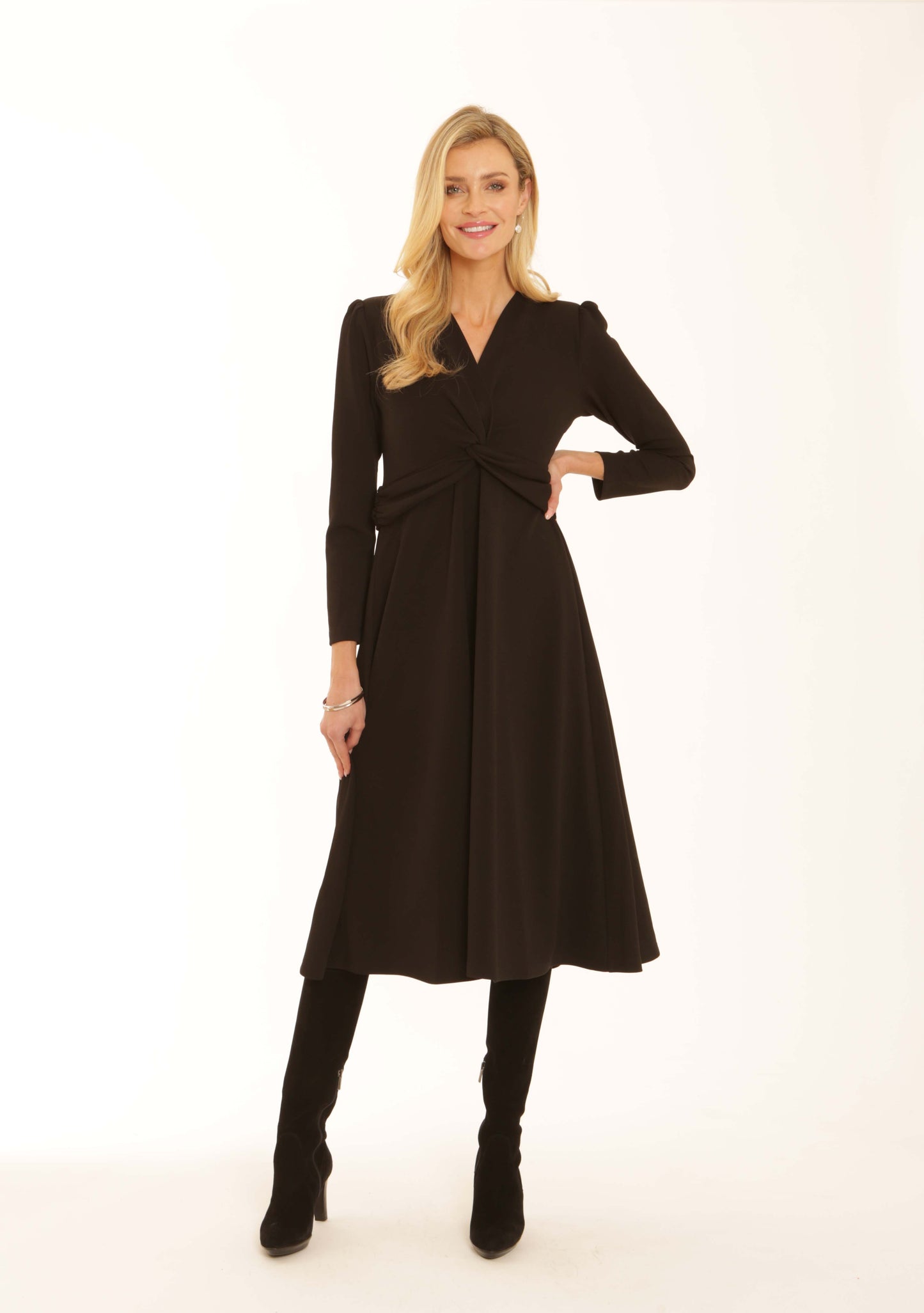 Pomodoro 42554 Solid Jersey Dress