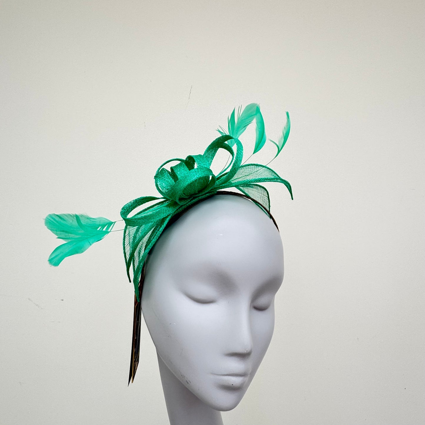 Failsworth 8025 Clover Green Fascinator On Headband
