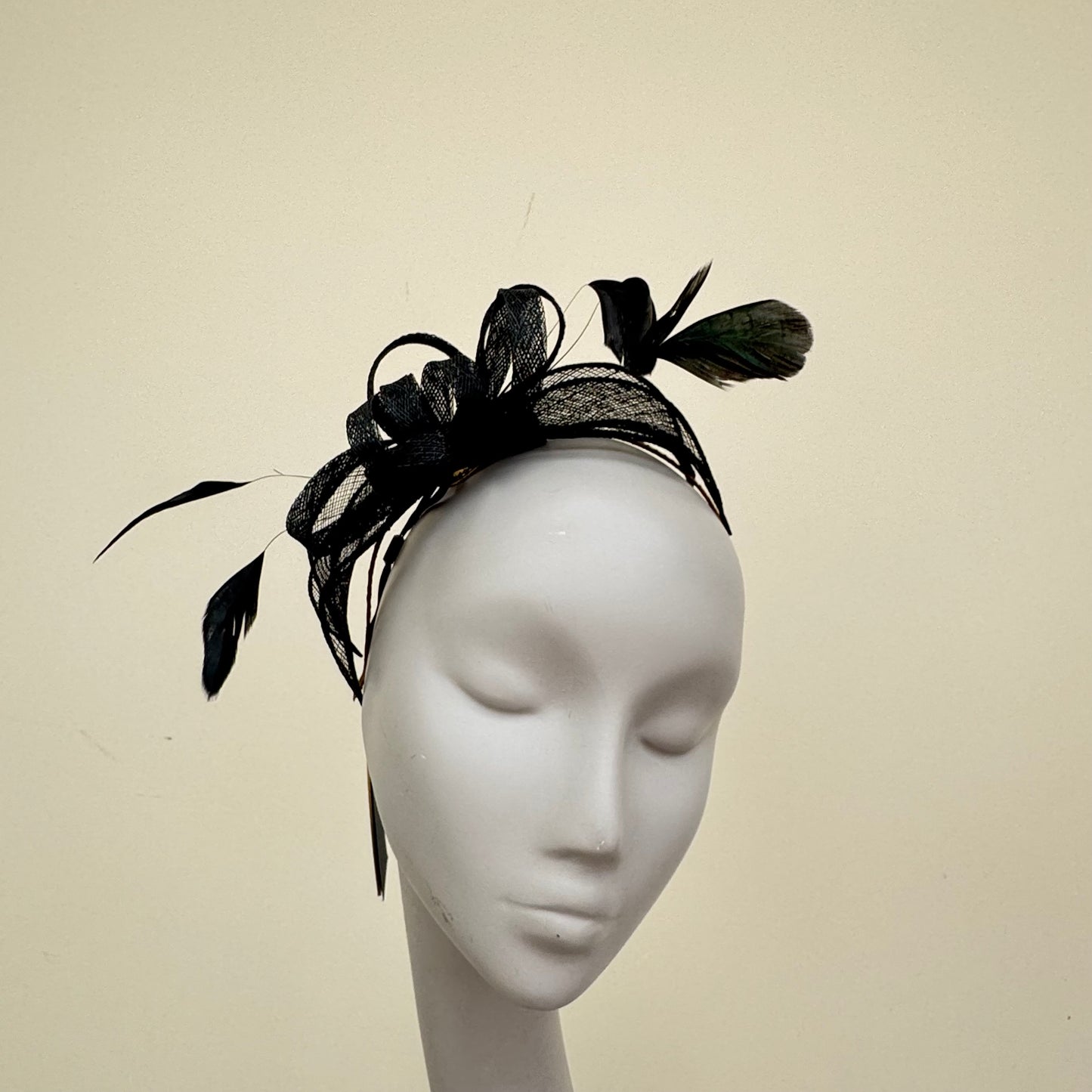 Failsworth 8025 Black Fascinator On Headband