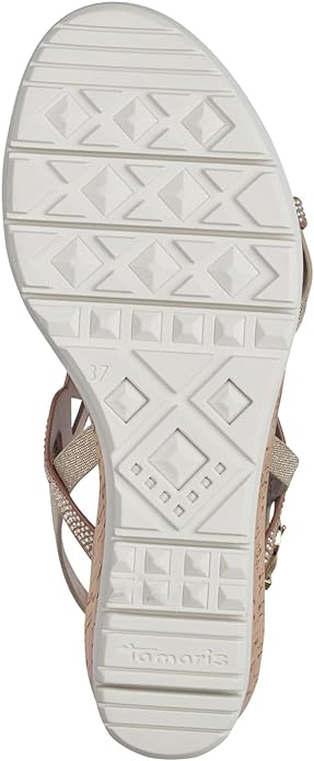 Tamaris Wedge Sparkle Sandal in Gold