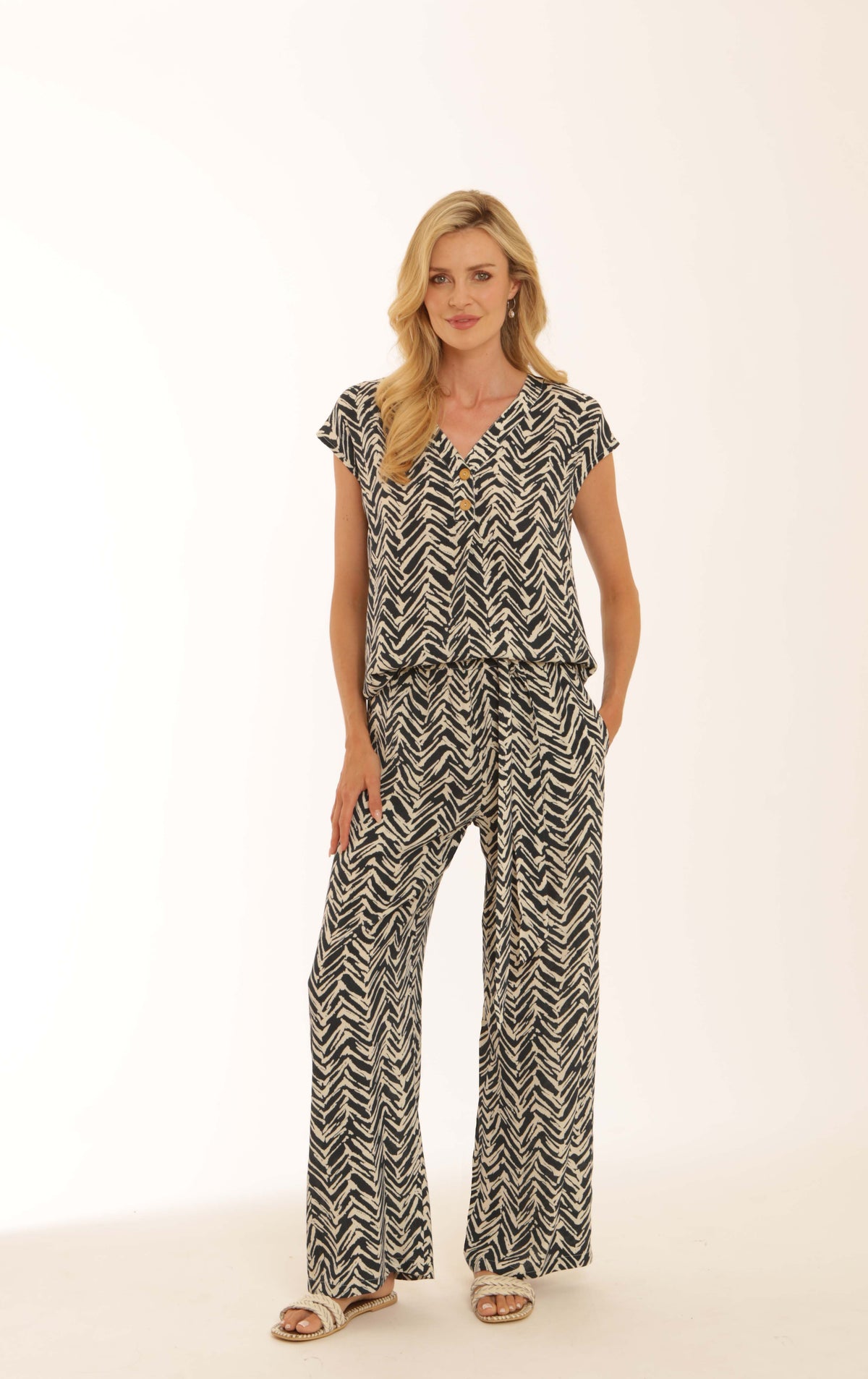 Pomodoro 52605 Chevron Trousers