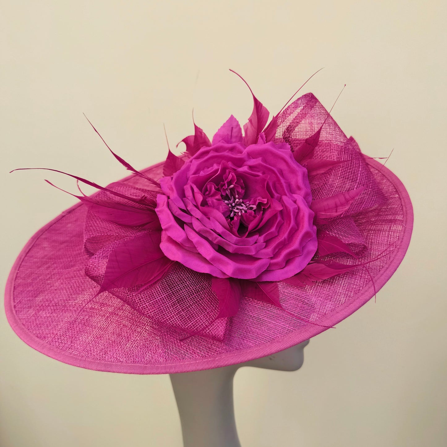 J Bees JB24/38 Fuchsia Pink Hatinator with Large Flower Detail Fuchsia