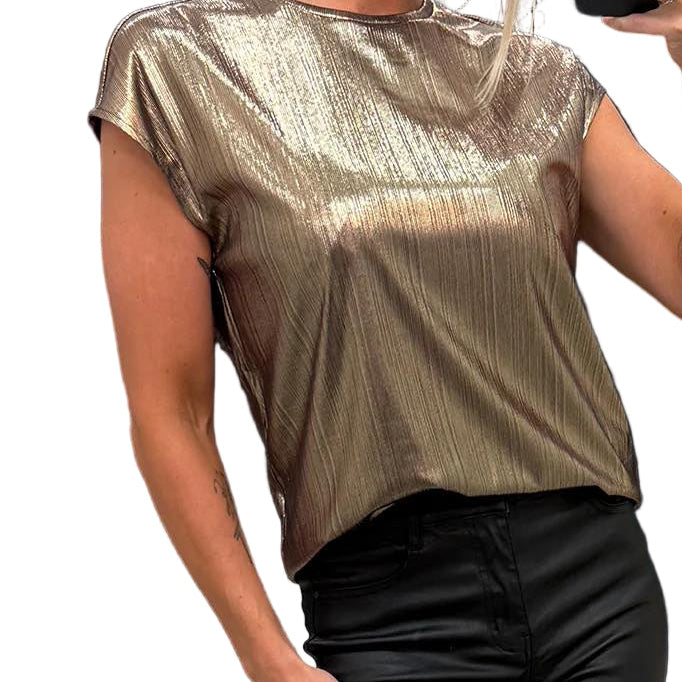 Fransa FRTALIA Tee 1 Glitter Top