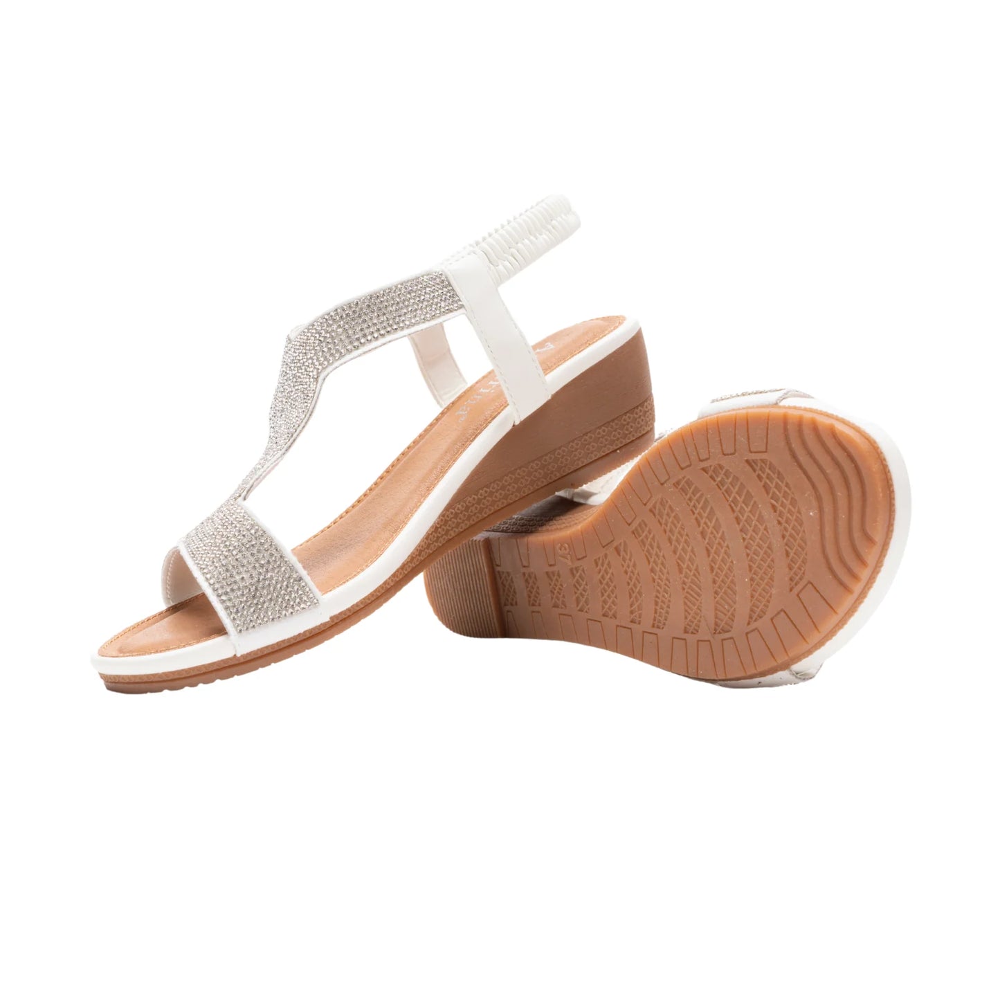 Top Staka A68252 Glitter Wedge Sandal