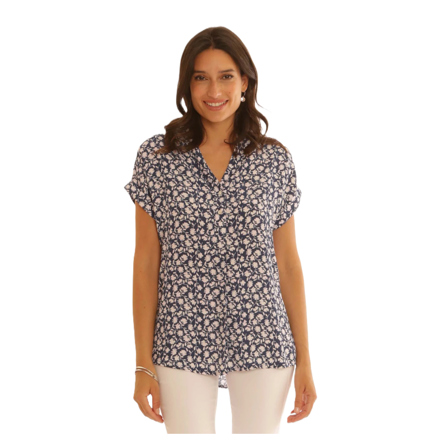 Pomodoro 62516 Ditsy Blouse