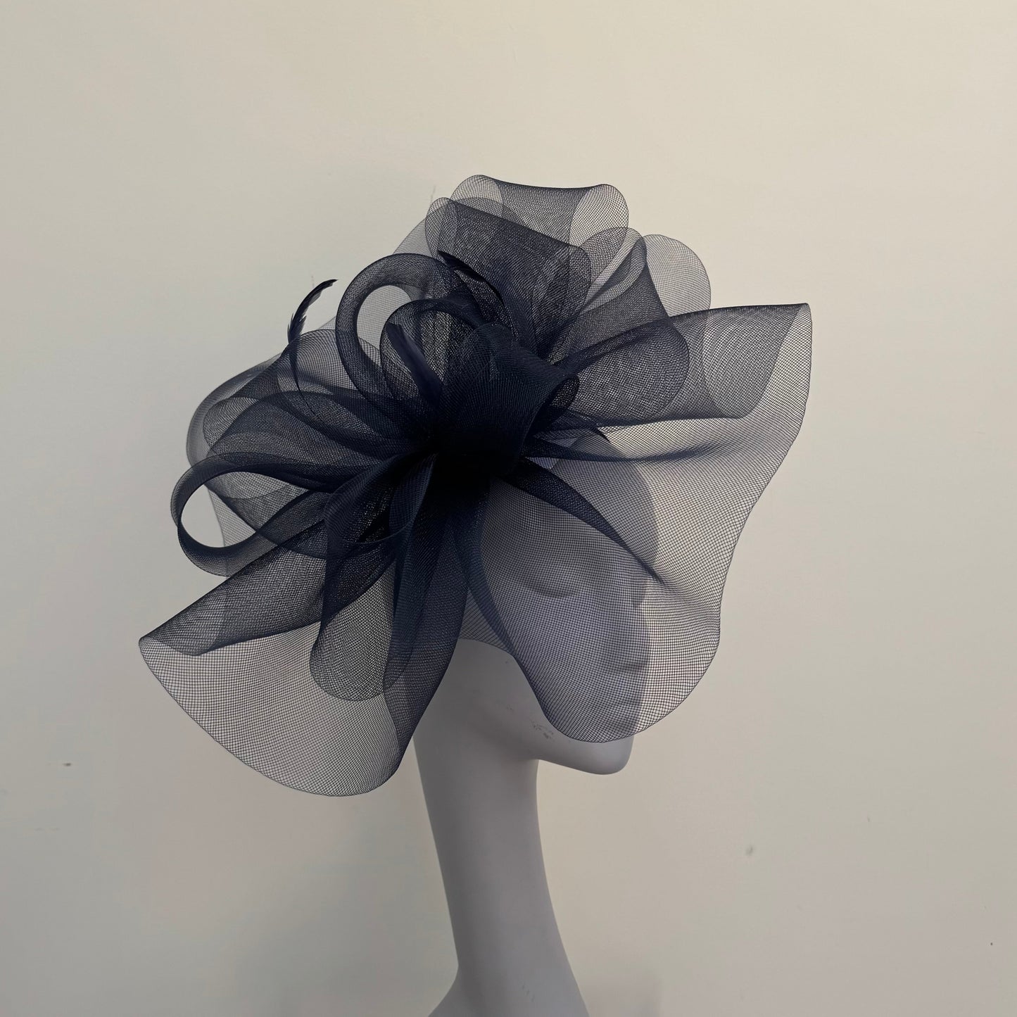 Boardmans Sonny Navy Blue Mesh Fascinator