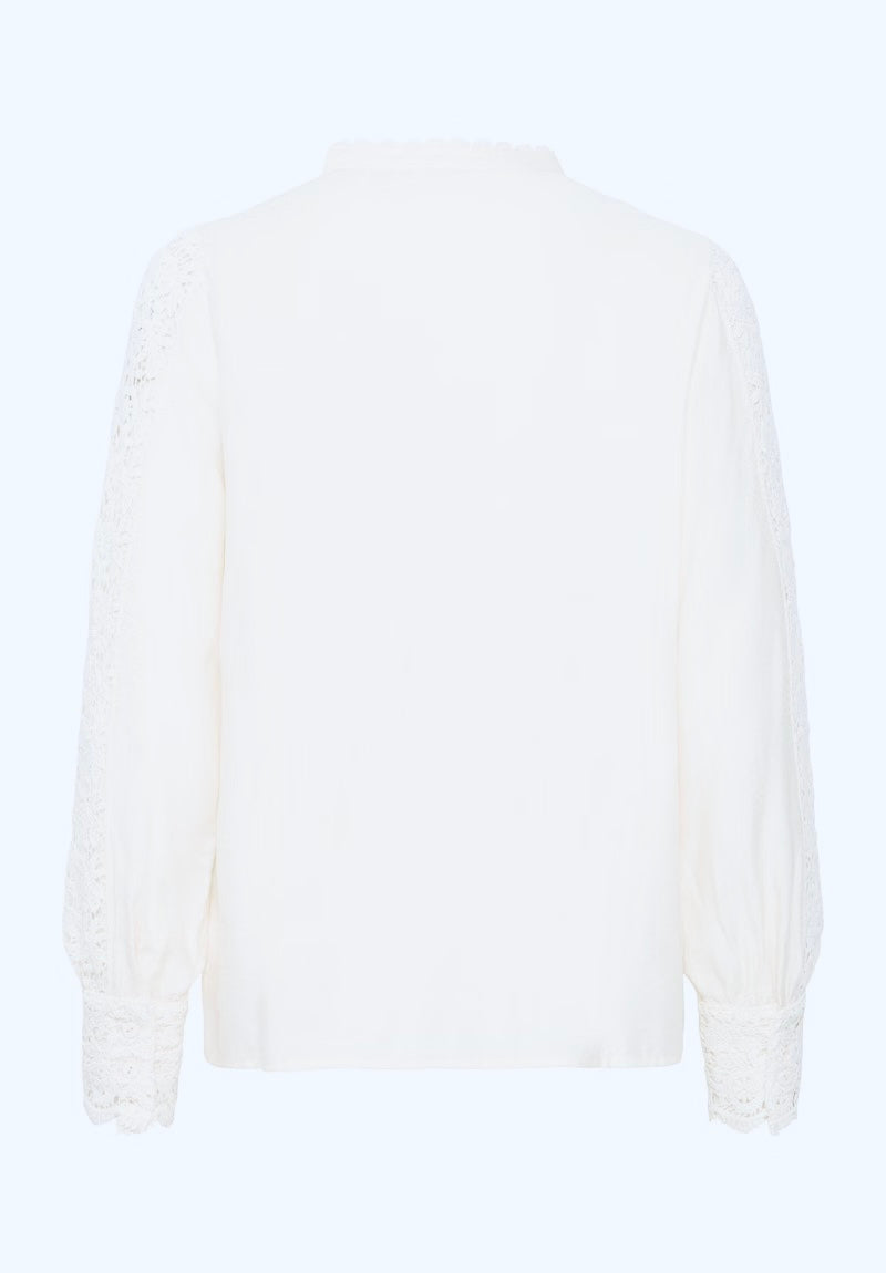 Fransa FrBlondie BL 4 Blouse with Lace Sleeve