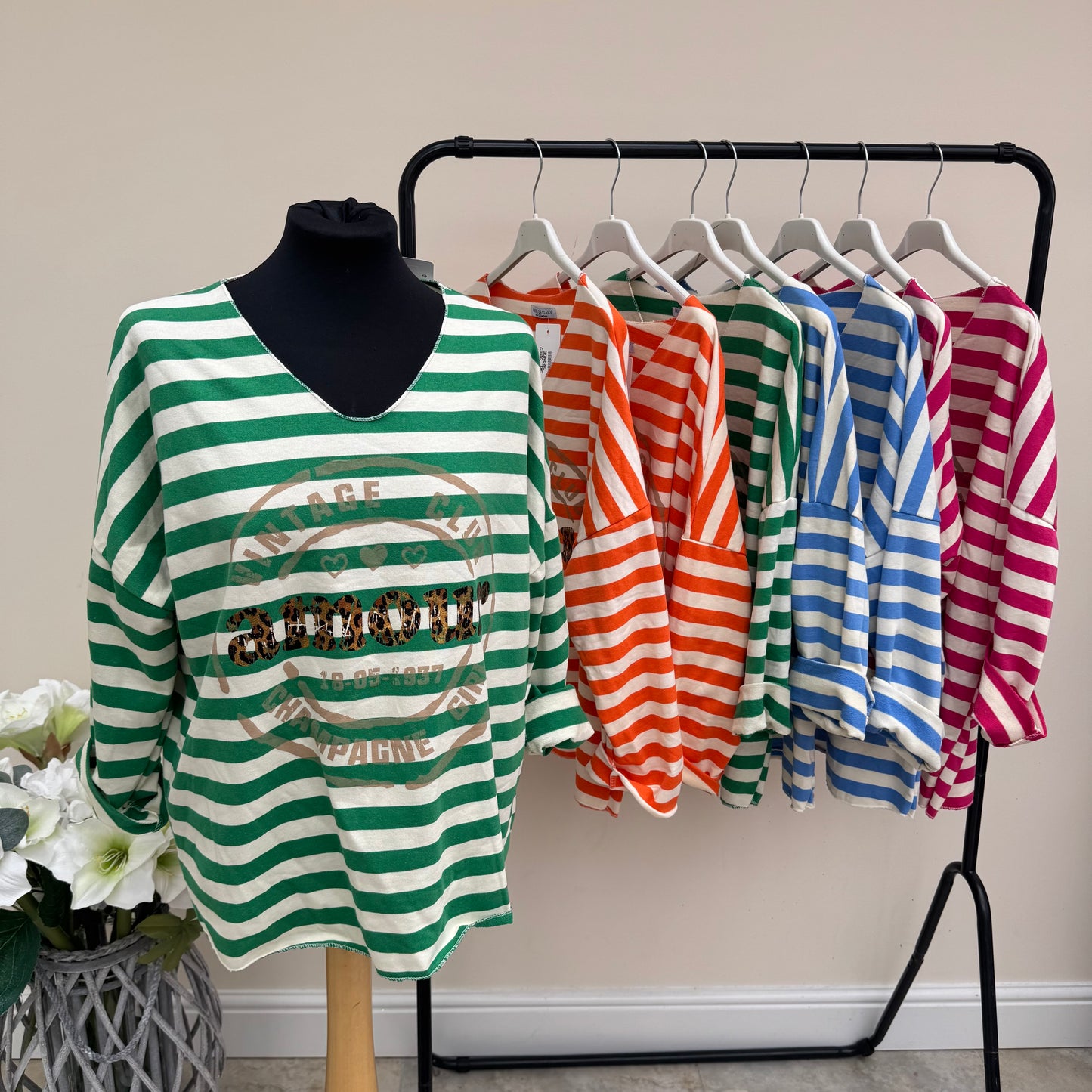 Passion DKL2092 Striped Amour Top