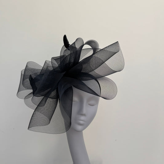 Boardmans Sonny Black Mesh Fascinator