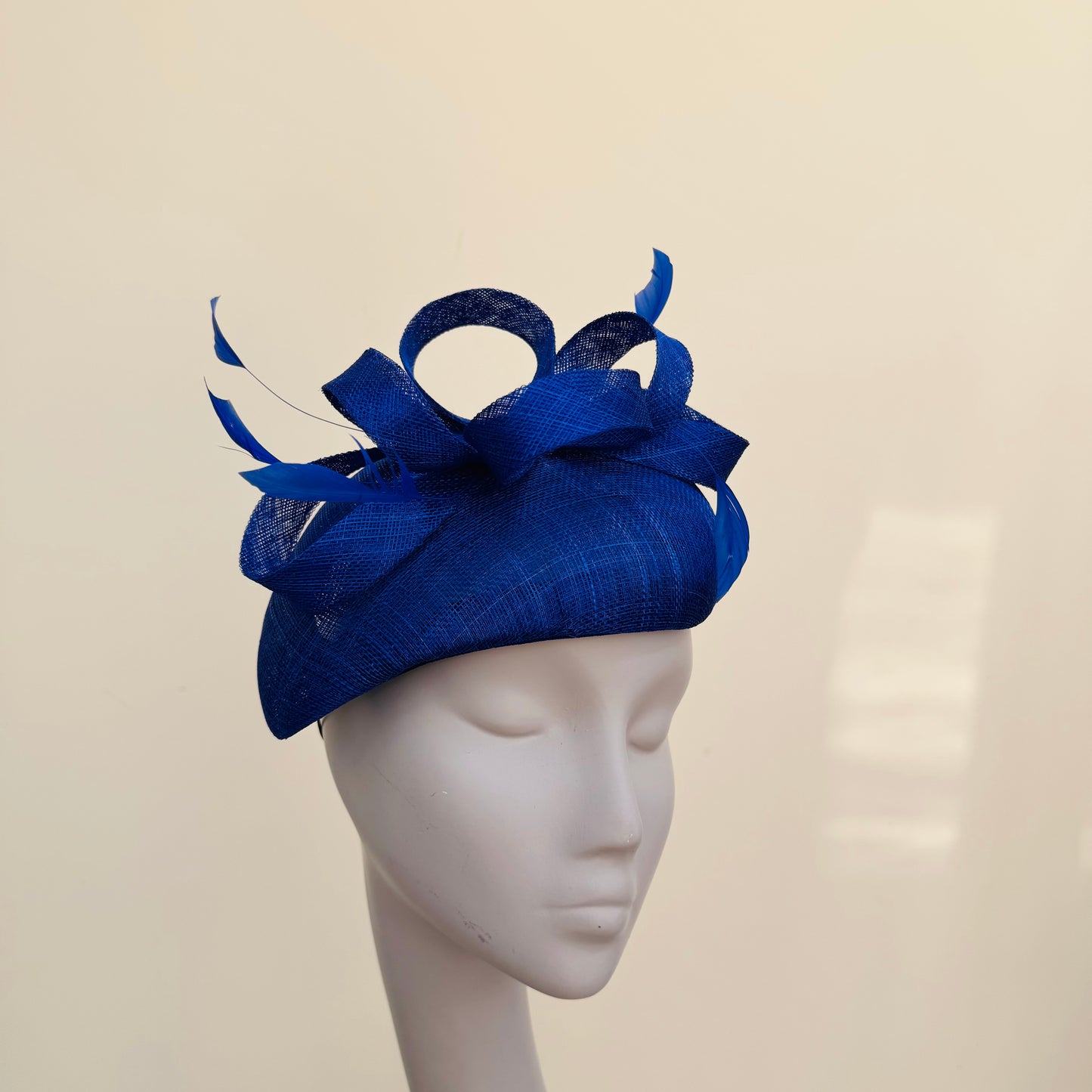 Boardmans Faith Cobalt Blue Pillbox Hat