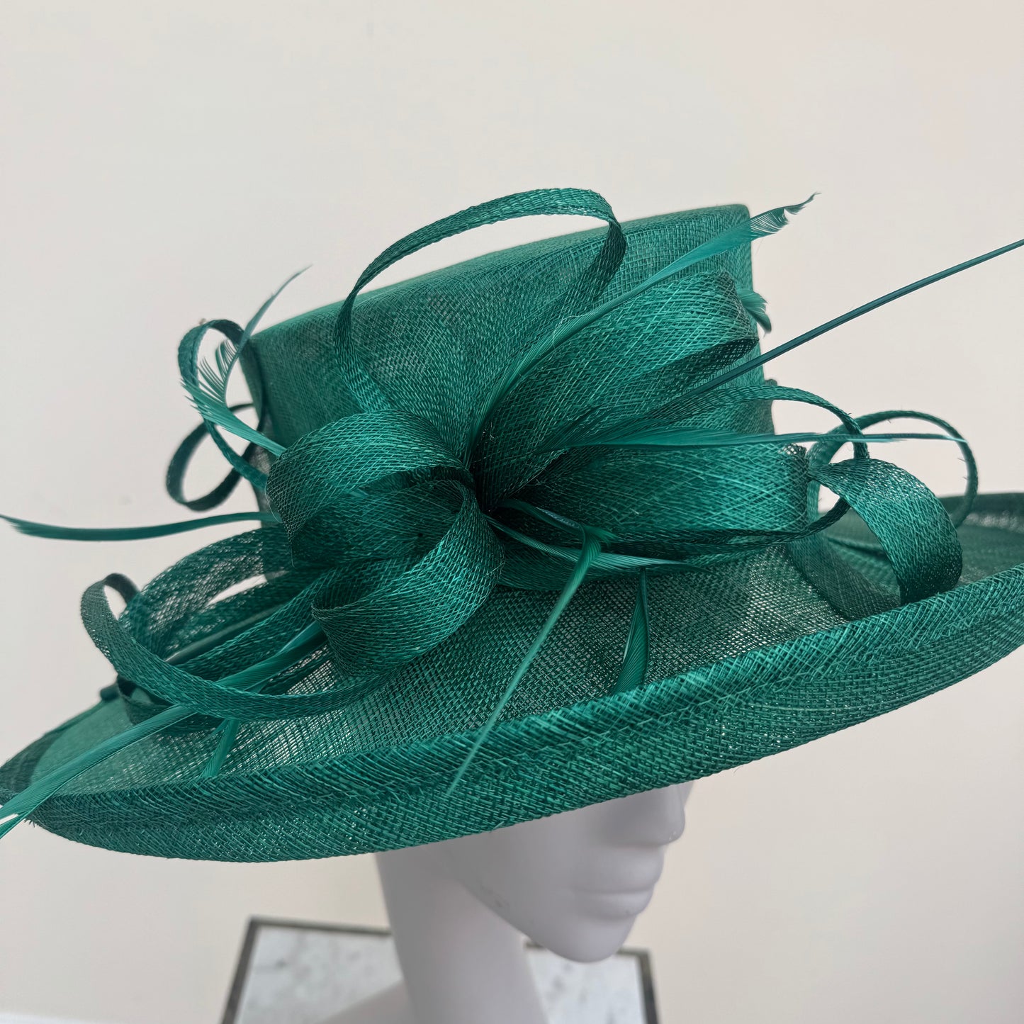 Max & Ellie AH1 Emerald Green Wedding Hat