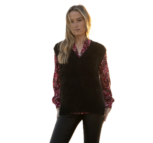 Marble 7140 Fluffy Vest Top