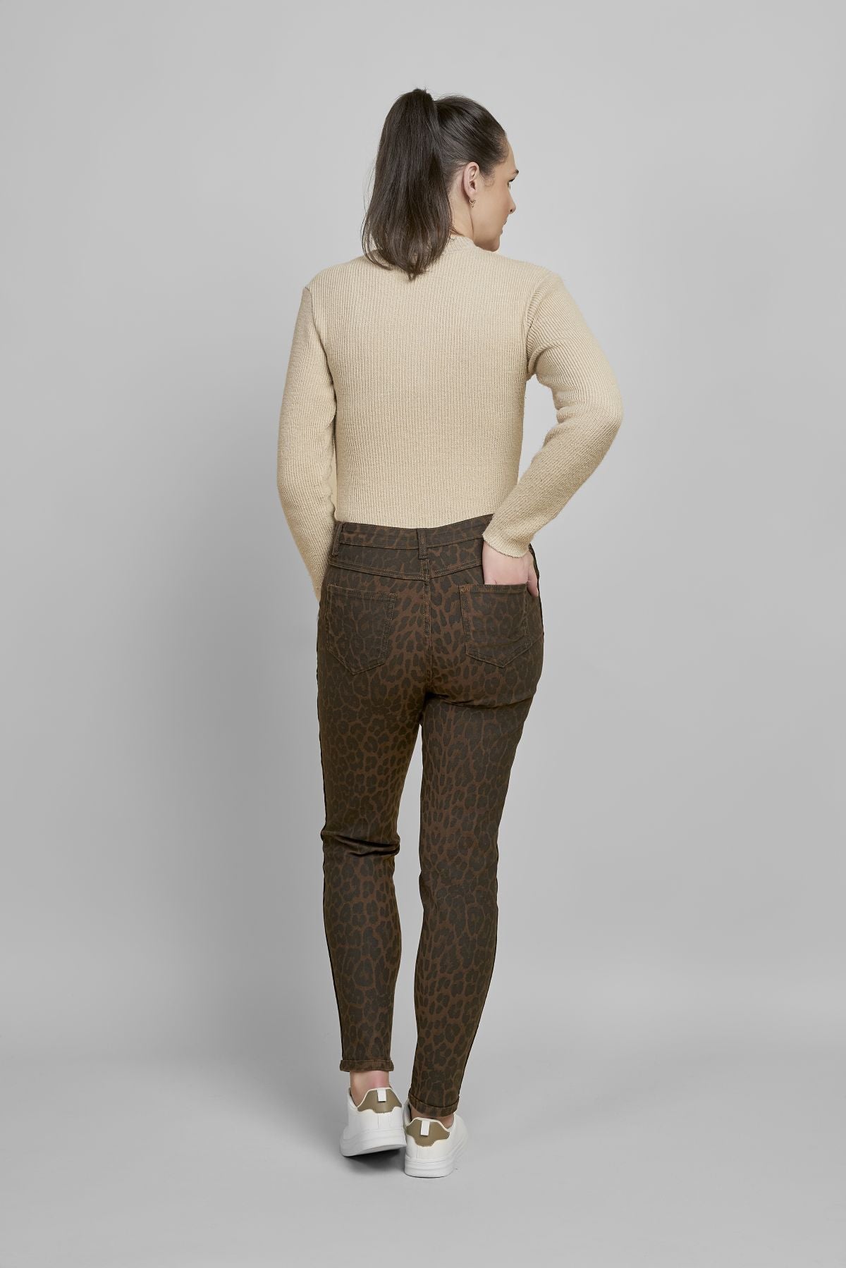 Pinns 721T Reversible Jeans - Plain to Animal Print