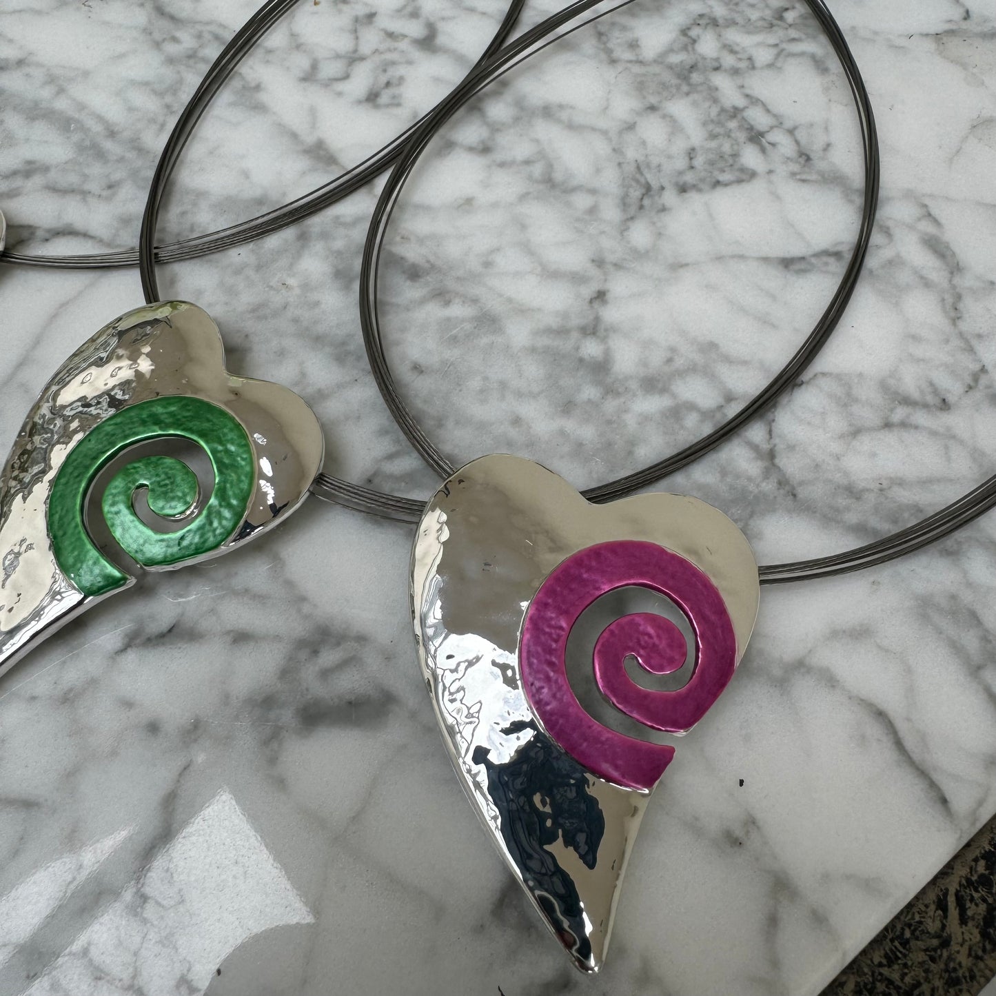 Mac N11214 Coloured Heart Necklace