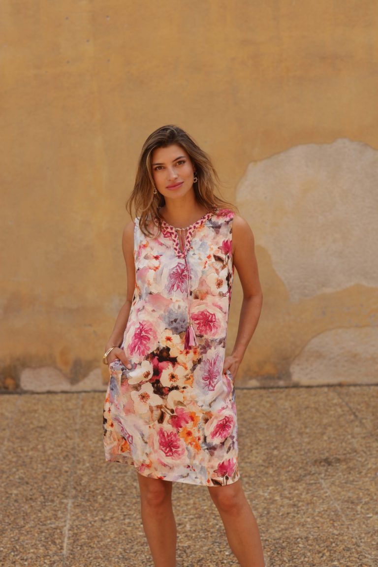 Pomodoro Watercolour Shift Dress
