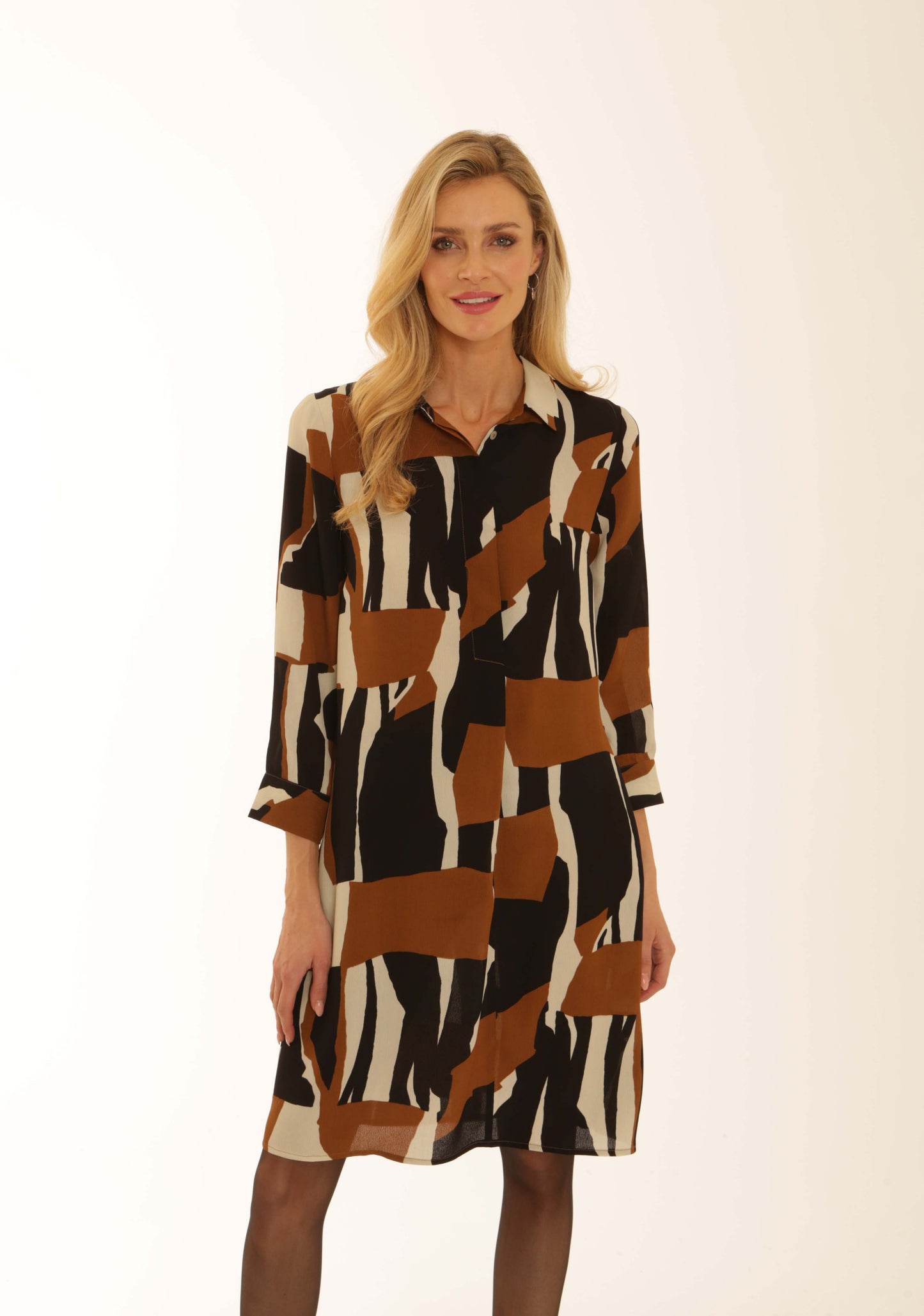 Pomodoro 82552 Graphic Tunic Dress