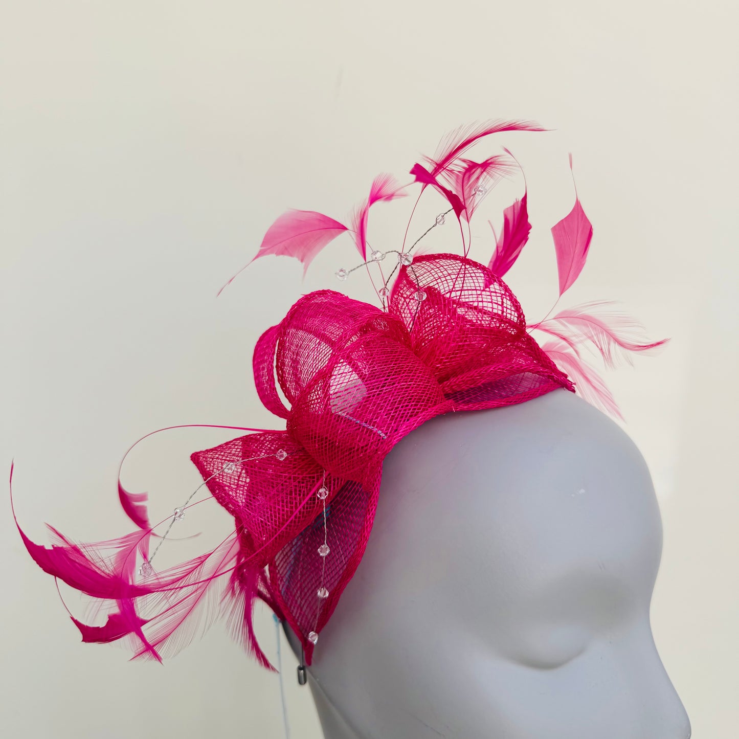 Max and Ellie CF1 Fascinator with Sparkle in Pinks