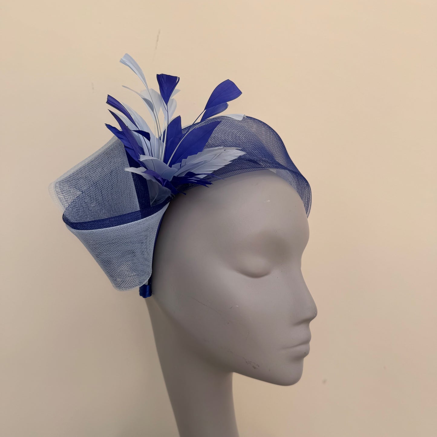 Boardmans Levi Royal and Baby Blue Crin Layered Contrasting Headband