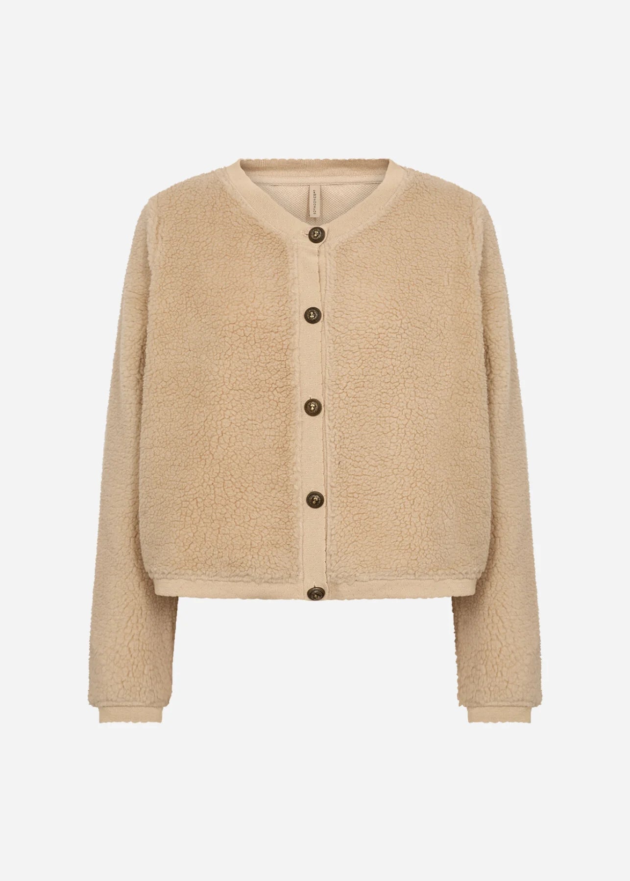 Soyaconcept AW25 Onyx 7 Sherpa Cropped Jacket