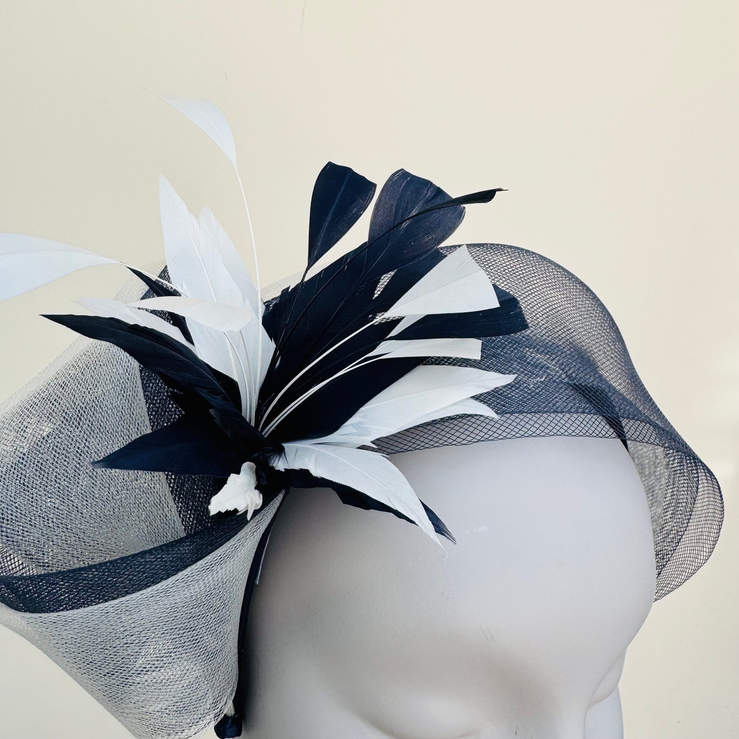 Boardmans Levi Navy/Ivory Crin Layered Contrasting Headband