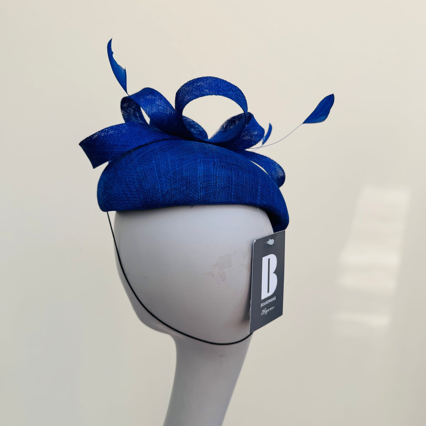 Boardmans Faith Cobalt Blue Pillbox Hat