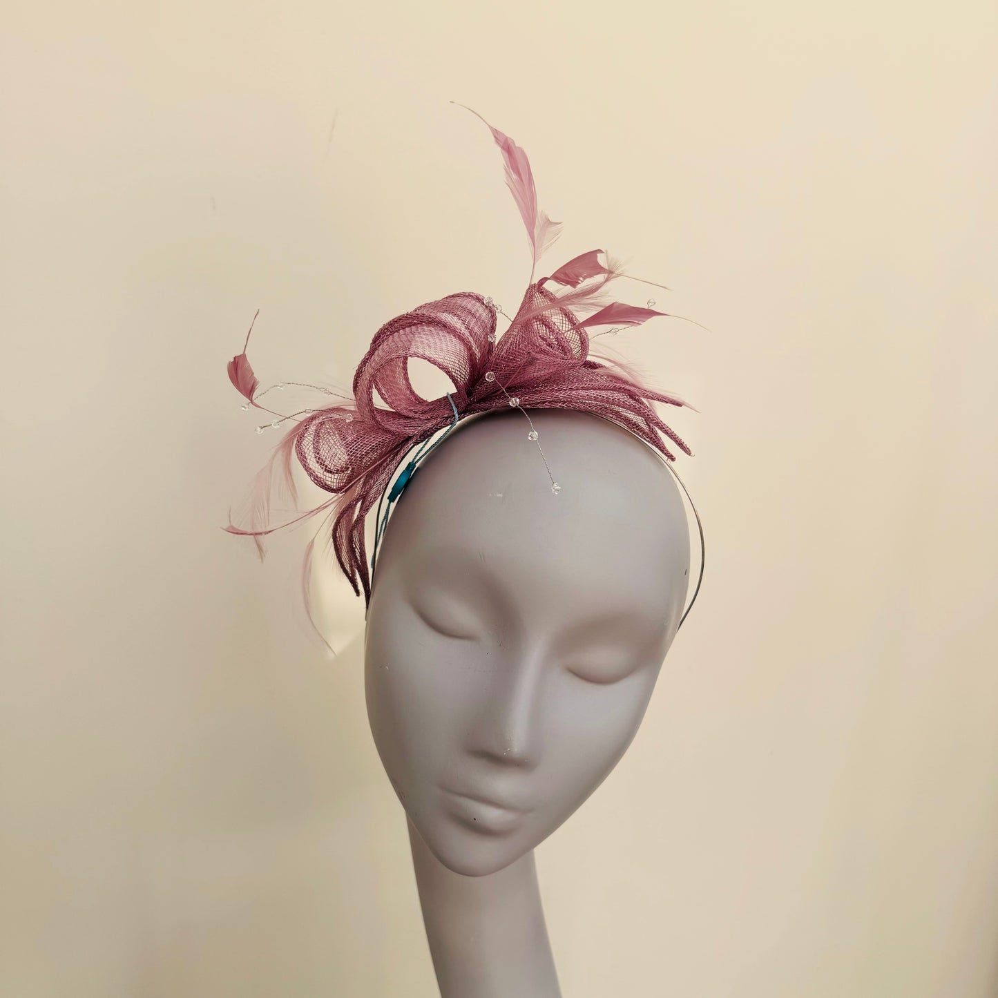 Max and Ellie CF1 Fascinator with Sparkle in Pinks