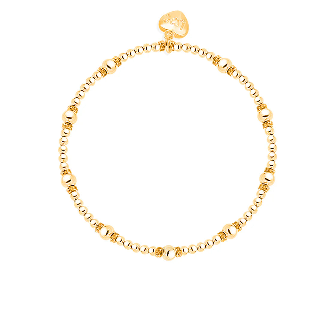 Life Charms Rhinestone Rondelles Bracelet B14G