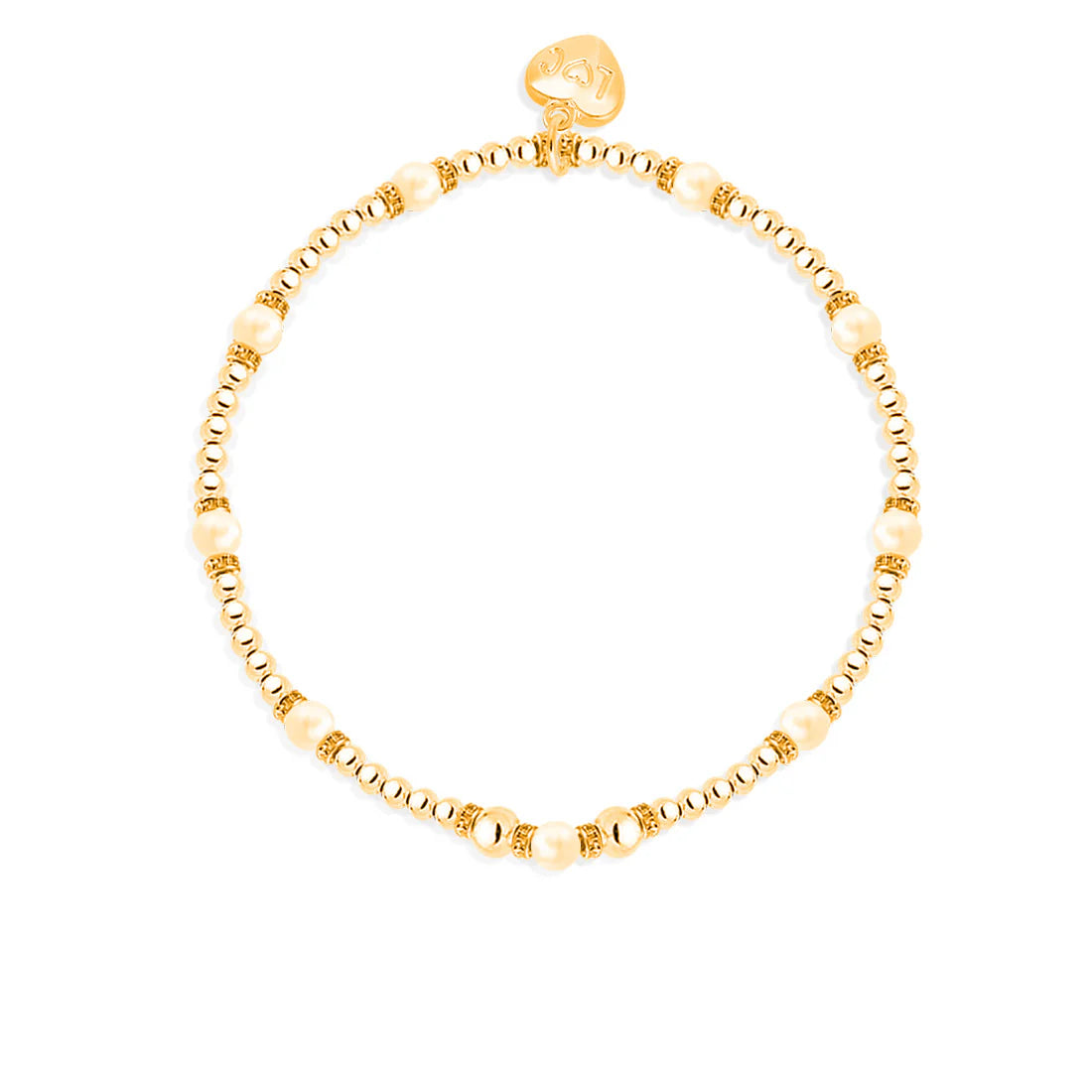 Life Charms Pearl Bead Bracelet B16G