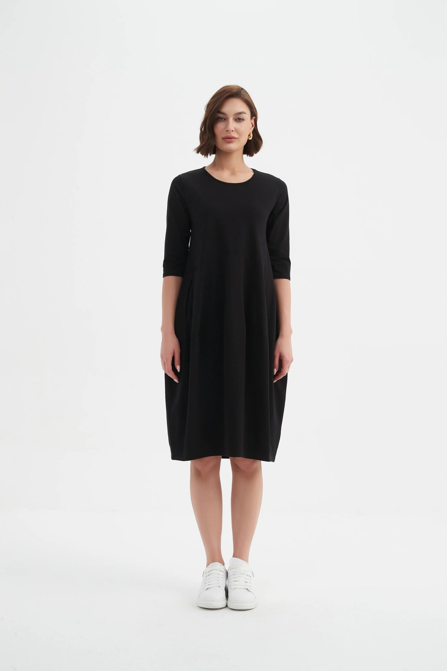 Tirelli 25D3611 Diagonal Seam Winter Dress
