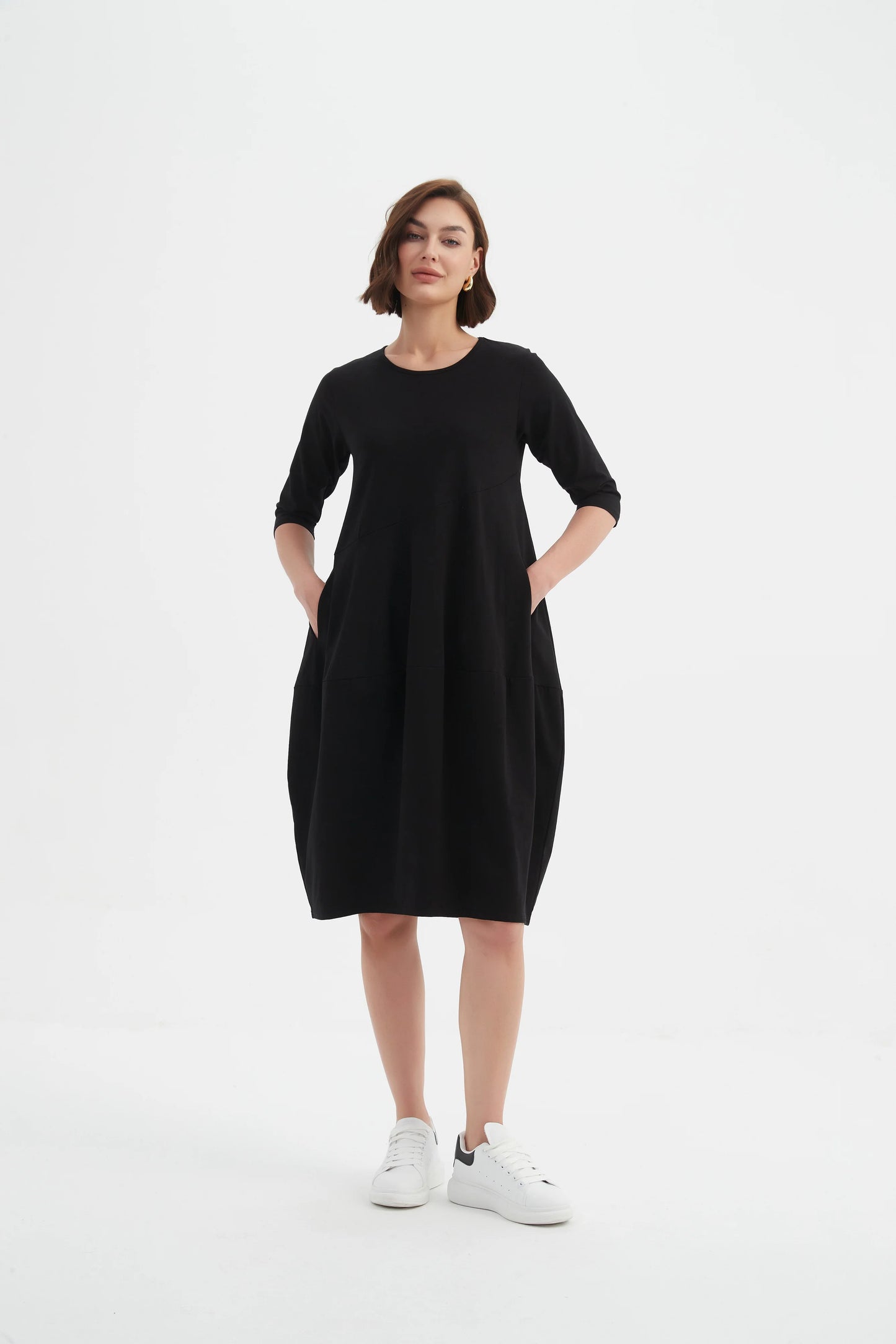 Tirelli 25D3611 Diagonal Seam Winter Dress