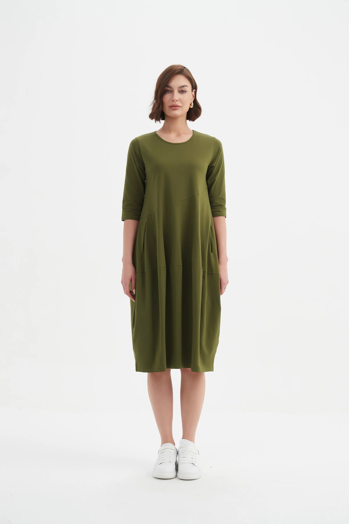 Tirelli 25D3611 Diagonal Seam Winter Dress