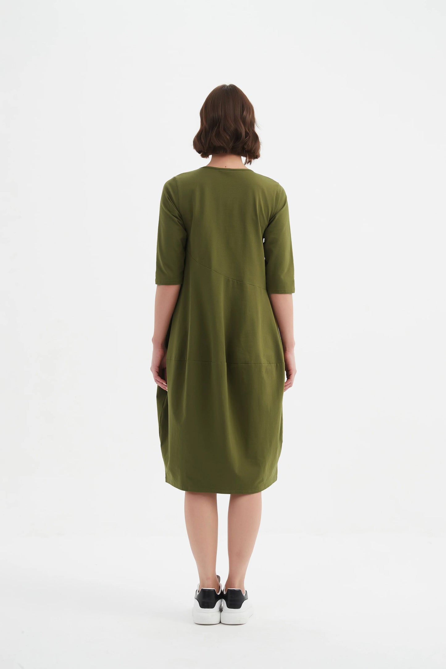 Tirelli 25D3611 Diagonal Seam Winter Dress