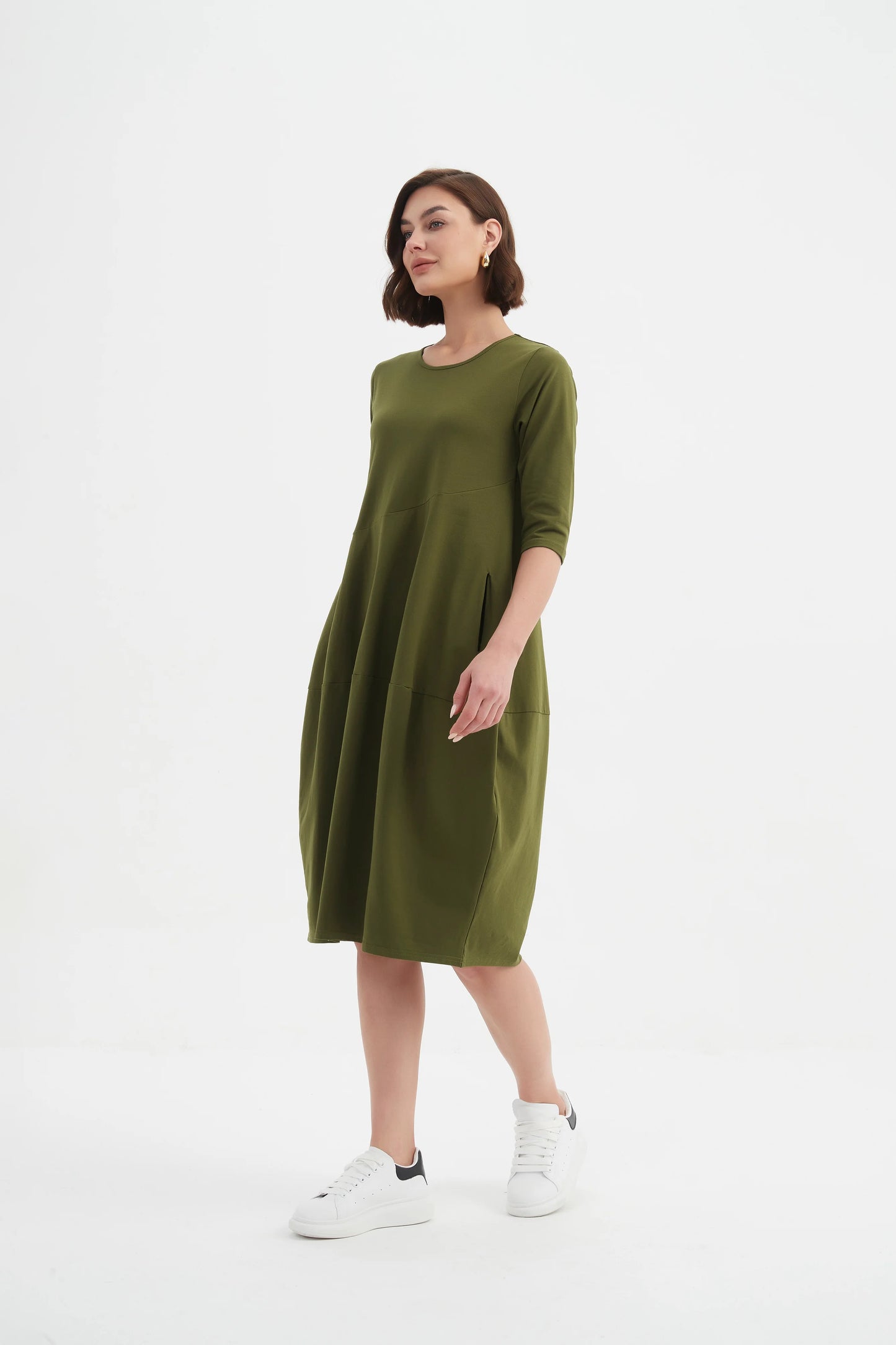 Tirelli 25D3611 Diagonal Seam Winter Dress