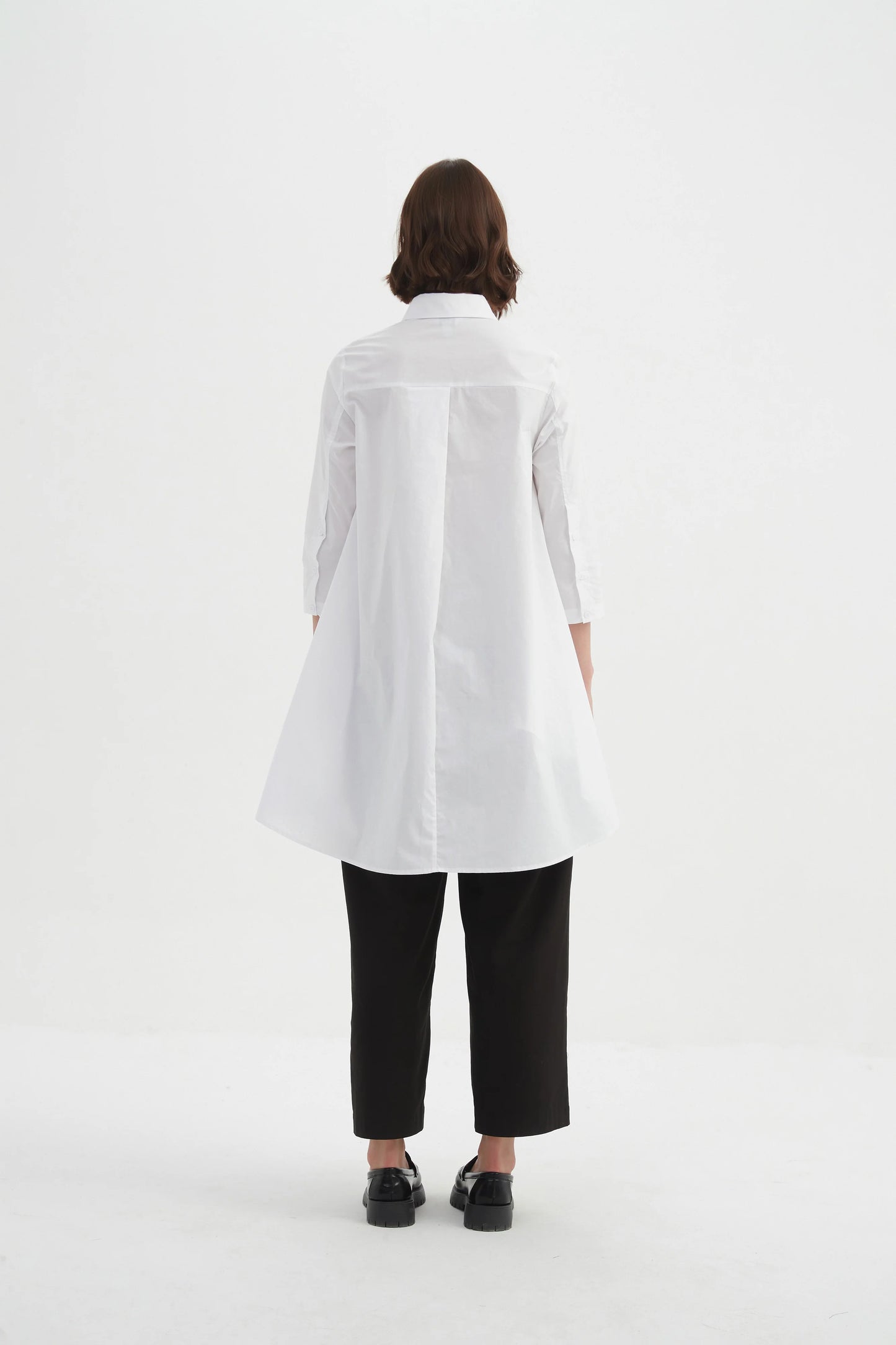 Tirelli 25S3368 Swing Back White Shirt