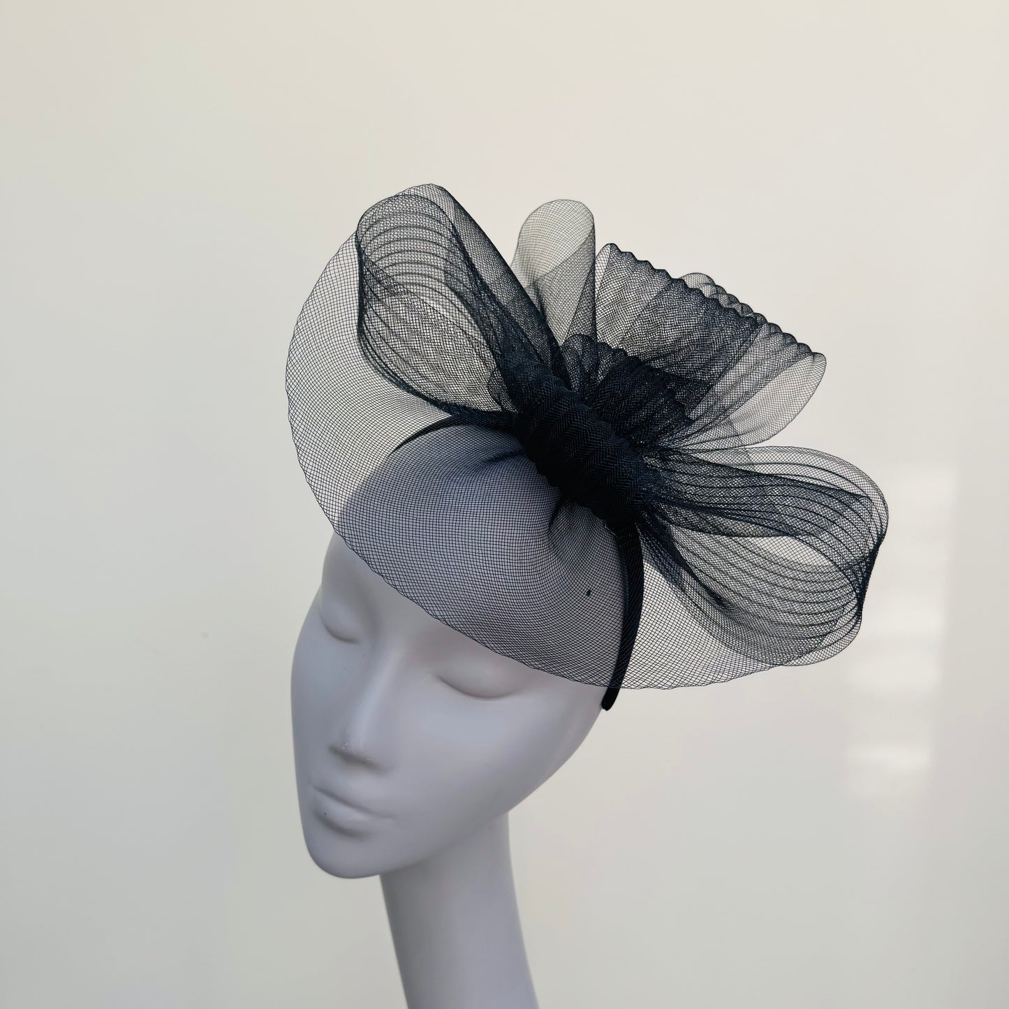 Boardmans Zia Black Mesh Fascinator