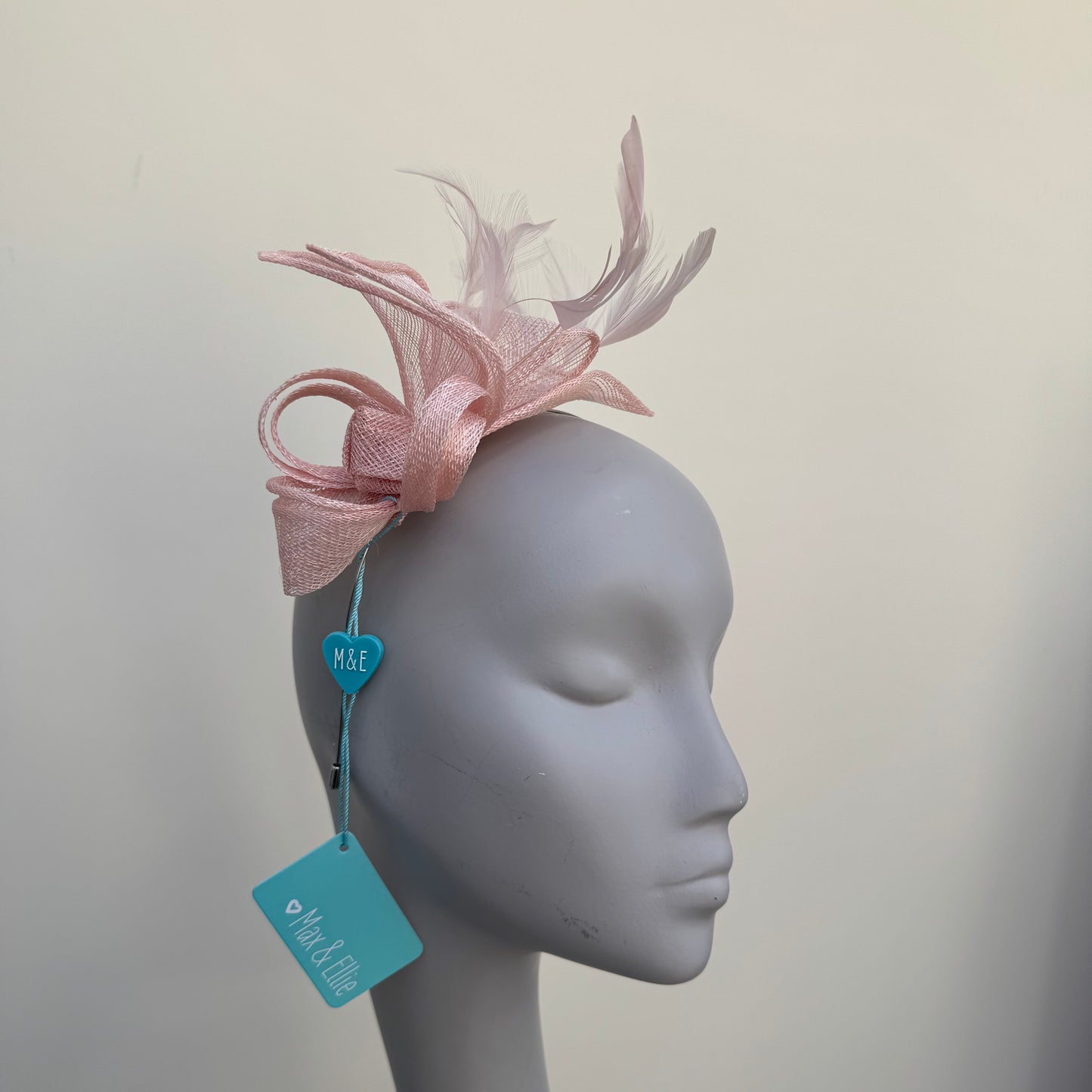Max and Ellie BF3 Small Fascinator on Headband in Pinks
