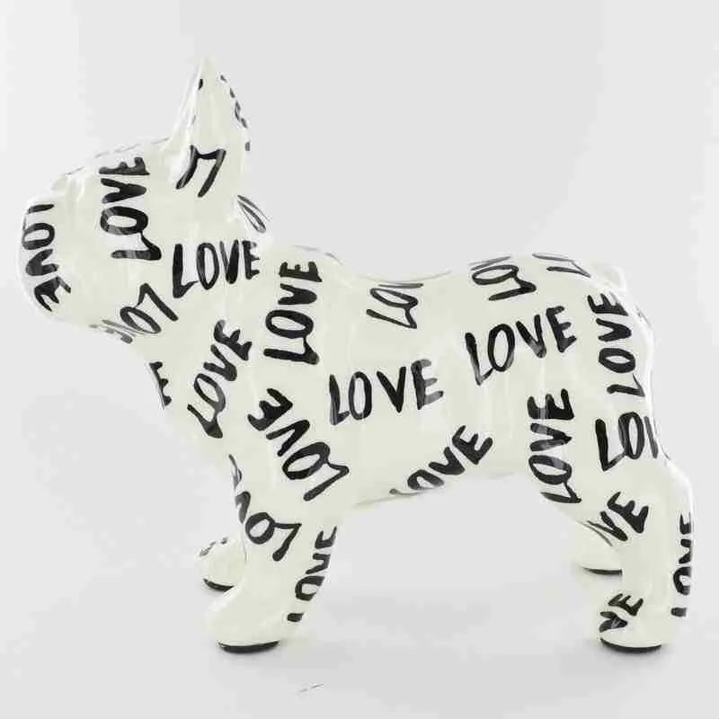 B/W Jack French Bulldog Money Box