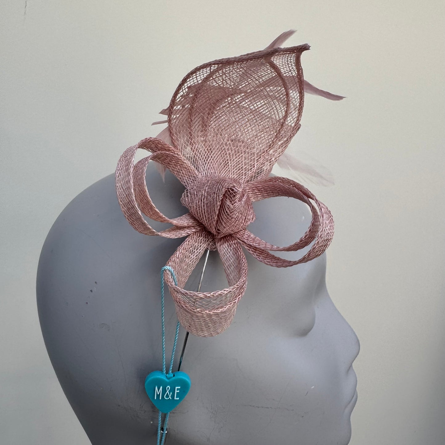 Max and Ellie BF3 Small Fascinator on Headband in Pinks