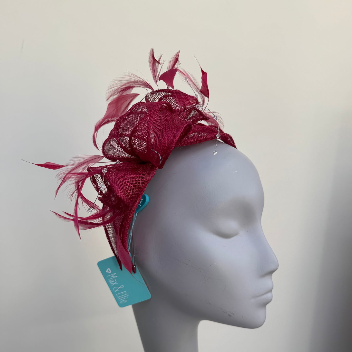Max and Ellie CF1 Fascinator in Reds