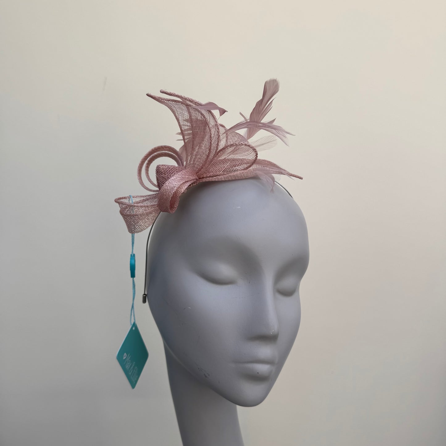 Max and Ellie BF3 Small Fascinator on Headband in Pinks