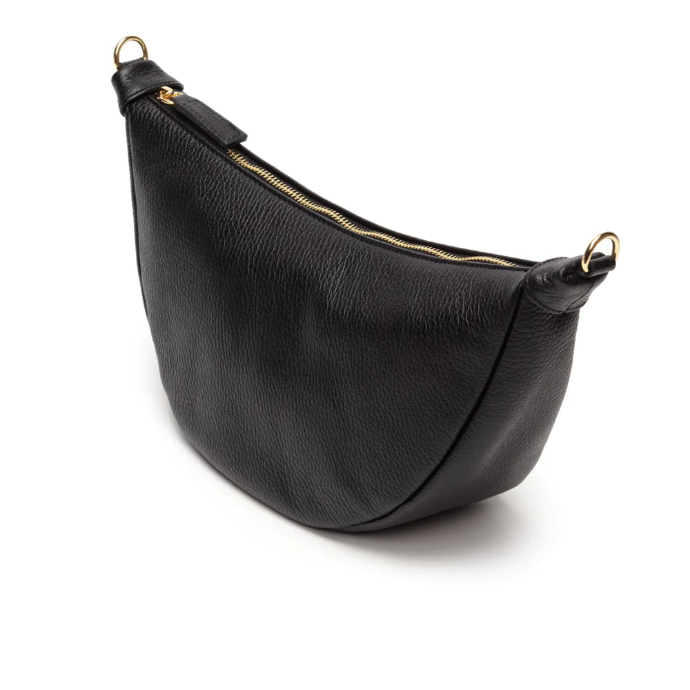 Elie Beaumont Black Leather Hobo Bag
