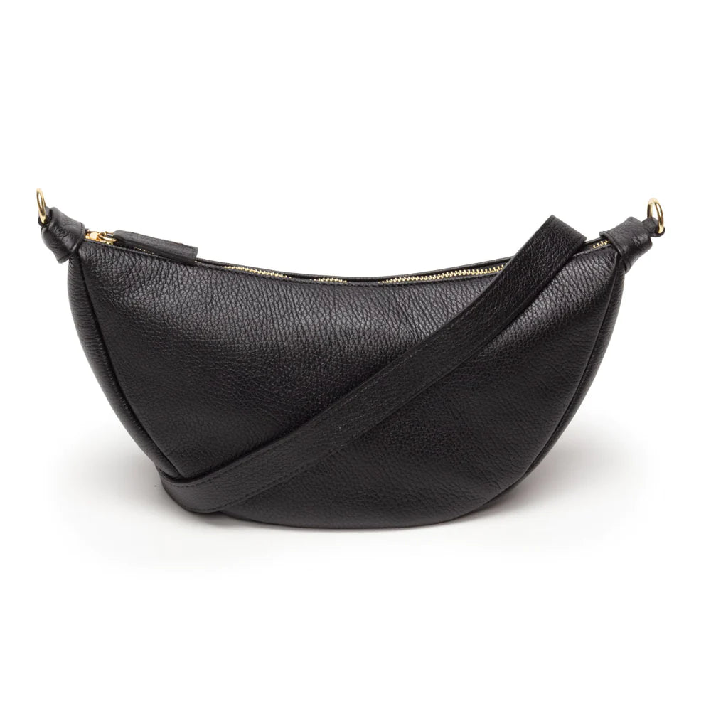 Elie Beaumont Black Leather Hobo Bag