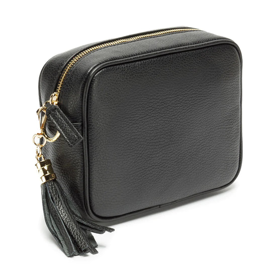 Elie Beaumont Black Leather Crossbody Bag
