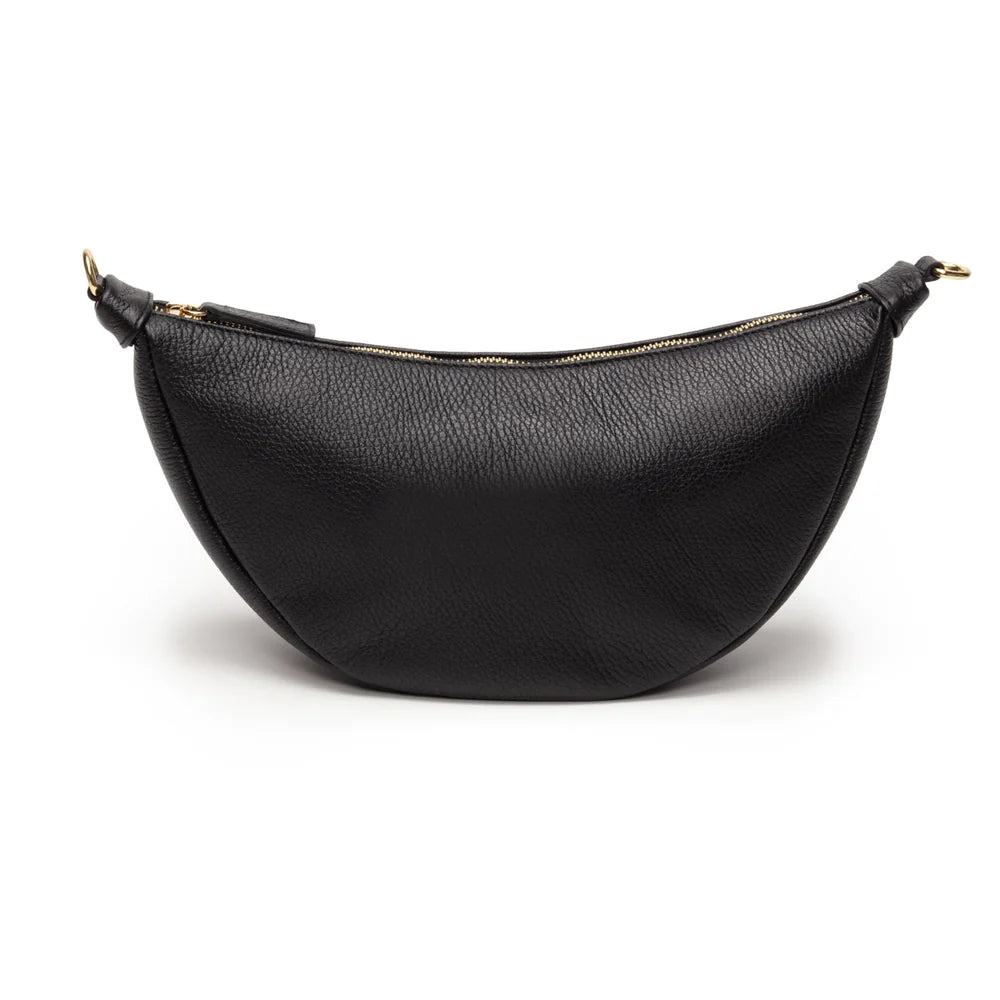 Elie Beaumont Black Leather Hobo Bag