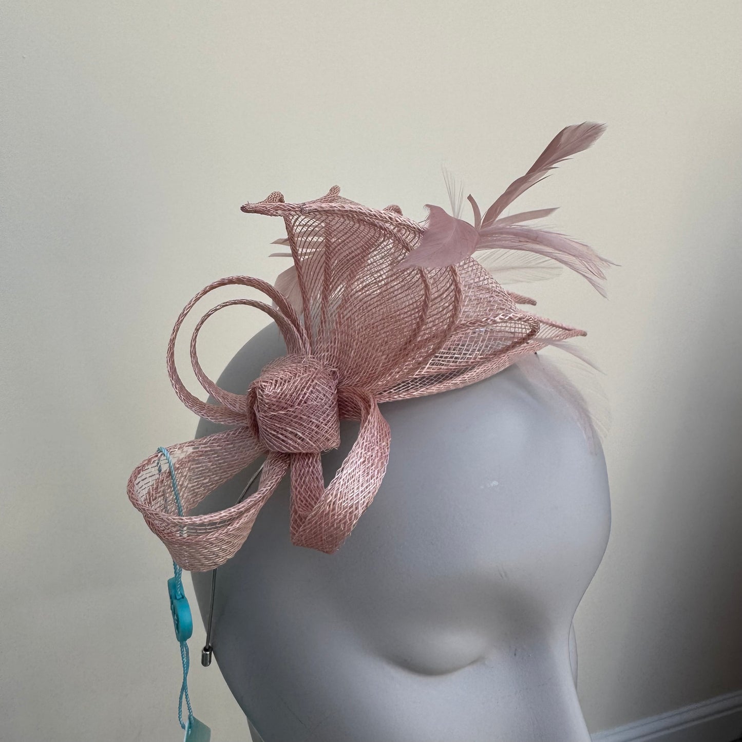 Max and Ellie BF3 Small Fascinator on Headband in Pinks