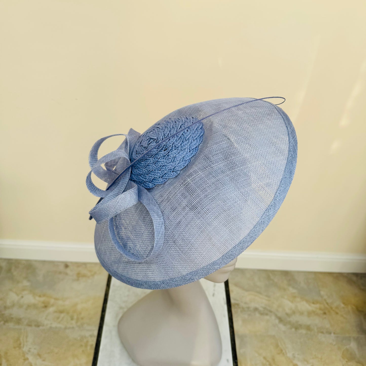 Boardmans Adele Light Periwinkle Blue Saucer Hatinator