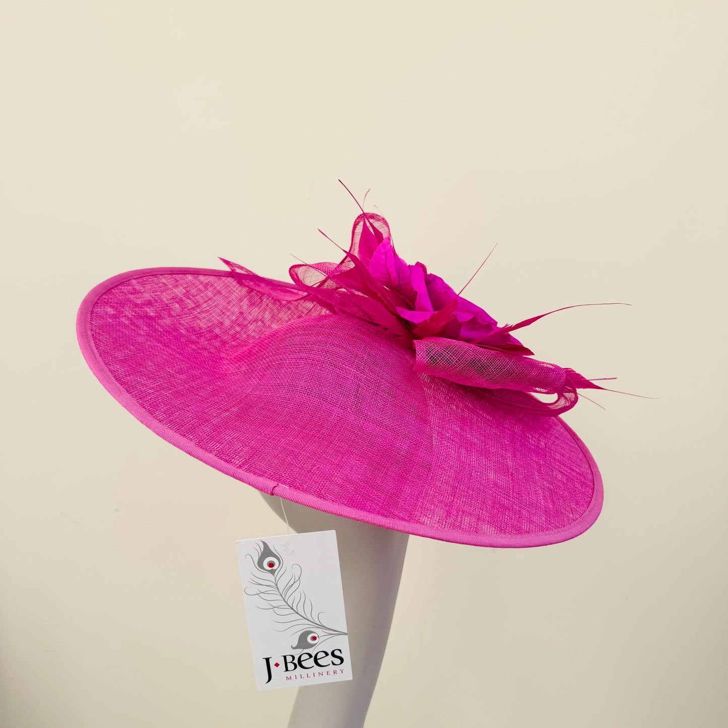J Bees JB24/38 Fuchsia Pink Hatinator with Large Flower Detail Fuchsia