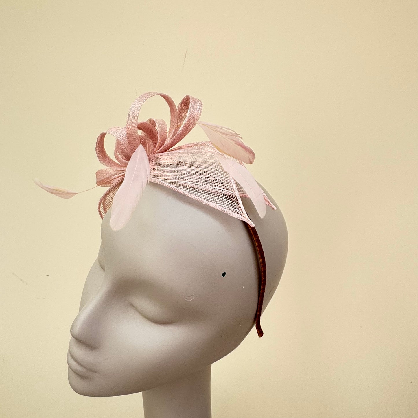 Failsworth 8025 Quartz Pink Fascinator On Headband